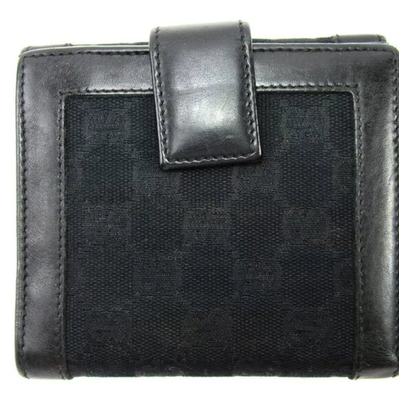 Gucci Double SidedWallet GGpattern canvas leather used T10462 - Picture 2 of 9